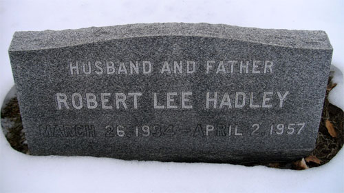 Robert Lee Hadley marker