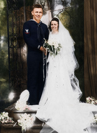 Lawrence edward Lozaw and bride