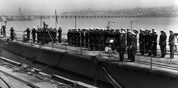 USS Gudgeon Commissioning