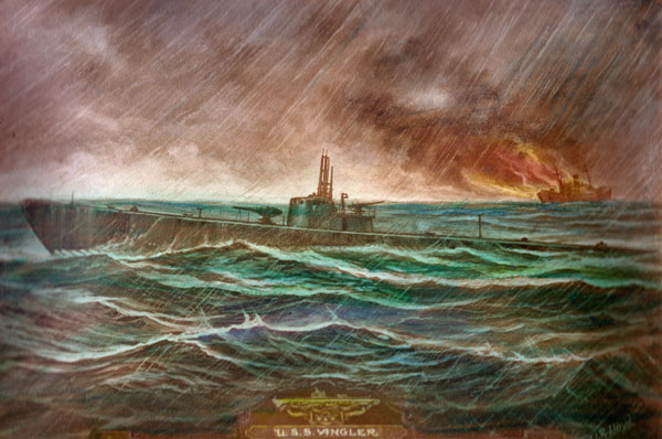 USS Angler print by I.R. Lloyd
