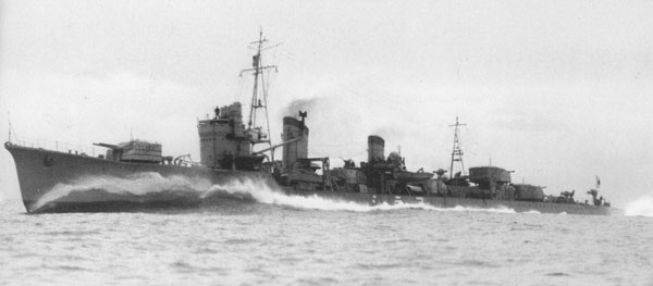 IJN Arashi, sister ship of Natsushio