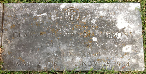 Clarence Vernon Kibbons marker