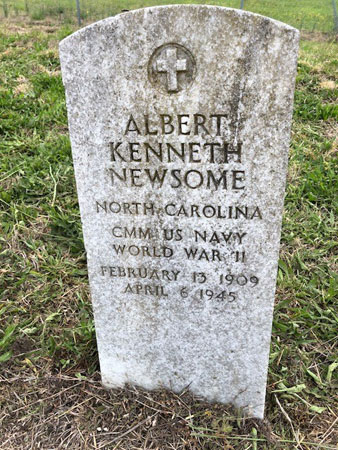 Albert Kenneth Newsome marker