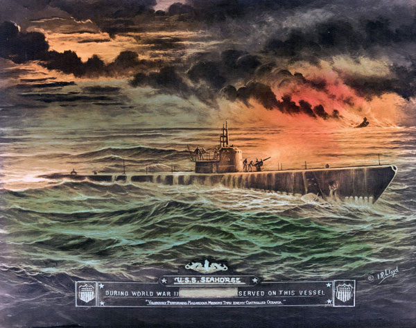 USS Seahorse - I . Lloyd print 